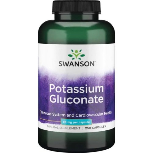 Przejdź do produktu SWANSON Potassium Gluconate - Glukonian Potasu 99 mg (250 kaps.)