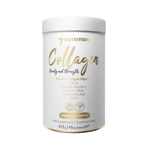 Przejdź do produktu 7NUTRITION Marine Collagen Raspberry&Strawberry - Hydrolizowany kolagen rybi - smak malina-truskawka (315 g)