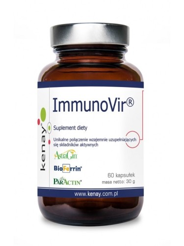 Przejdź do produktu KENAY ImmunoVir - Astragalus, Andrographis, Lukrecja i Laktoferyna (60 kaps.)