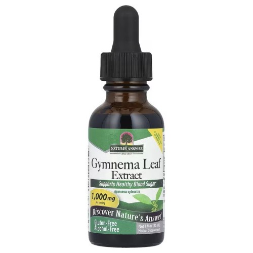 Przejdź do produktu NATURE'S ANSWER Gymnema Leaf Extract - Ekstrakt z liści Gymnema (30 ml)
