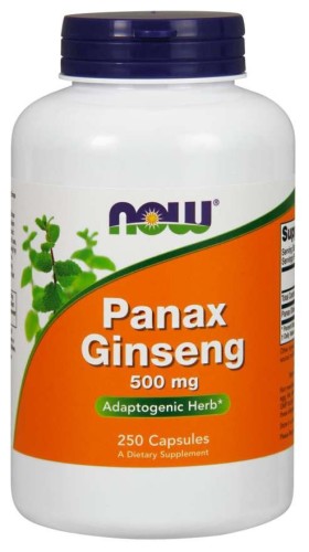 Przejdź do produktu NOW FOODS Panax Ginseng - Żeń-szeń 500 mg (250 kaps.)