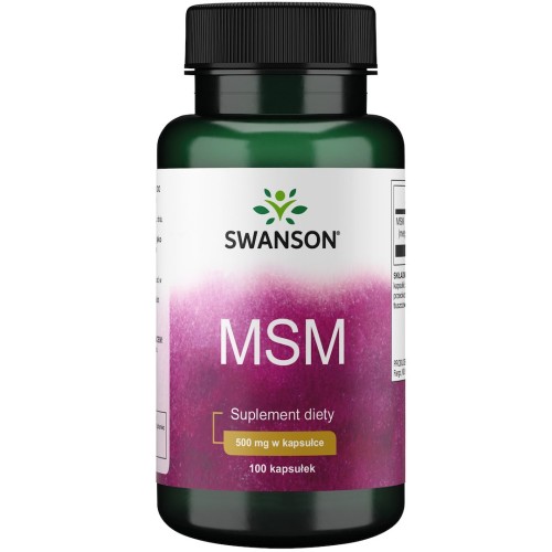 Przejdź do produktu SWANSON Siarka MSM - Metylosulfonylometan 500 mg (100 kaps.)
