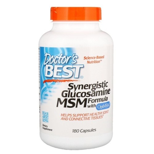 Przejdź do produktu DOCTOR'S BEST Synergistic Glucosamine MSM Formula with OptiMSM (180 kaps.)