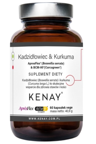 Przejdź do produktu KENAY Kadzidłowiec & Kurkuma ApresFlex® (Boswellia serrata) & BCM 95® (CURCUGREEN®) (60 kaps.)