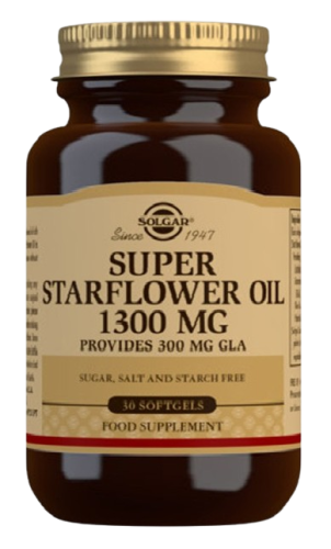 Przejdź do produktu SOLGAR Super Starflower Oil 1300 mg - Olej z Ogórecznika (30 kaps.)