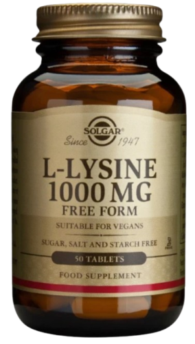 Przejdź do produktu SOLGAR L-Lysine 1000 mg - L-Lizyna 1000 mg (50 tabl.)