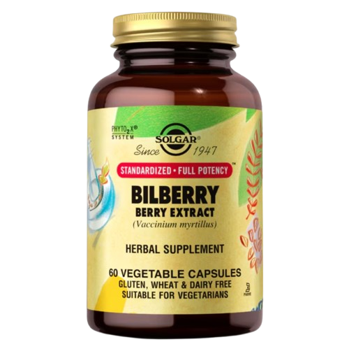 Przejdź do produktu SOLGAR SFP Bilberry Berry Extract - Ekstrakt z jagód czarnej borówki (60 kaps.)