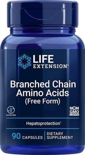 Przejdź do produktu LIFE EXTENSION Branched Chain Amino Acids (BCAA) (90 kaps.)