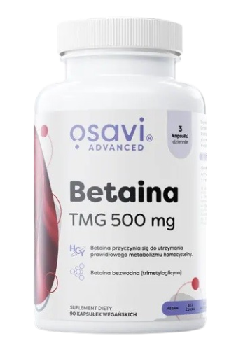 Przejdź do produktu OSAVI Betaina, TMG 500 mg (90 kaps.)