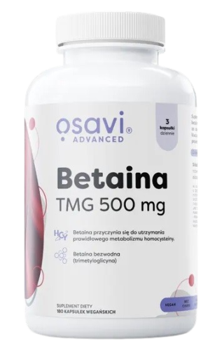 Przejdź do produktu OSAVI Betaina, TMG 500 mg (180 kaps.)