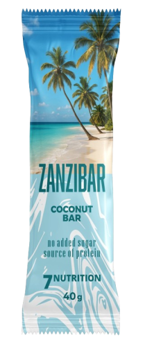 Przejdź do produktu 7NUTRITION Baton proteinowy Zanzibar - smak kokosowy (40 g)