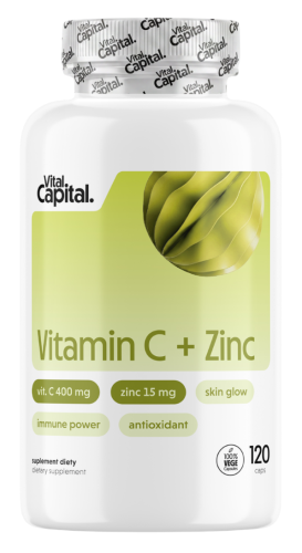 Przejdź do produktu VITALCAPITAL Vitamin C + Zinc (120 kaps.)
