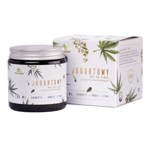 Przejdź do produktu Jogurtowy mus konopny z CBD do ciała o zapachu owoców leśnych