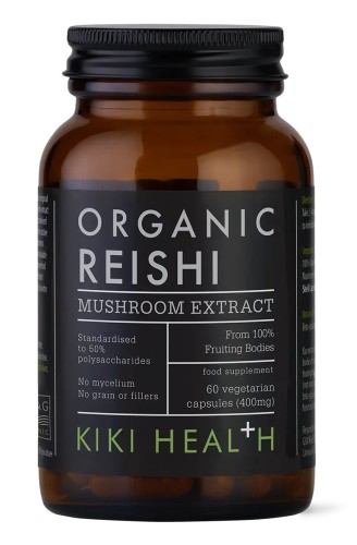 Przejdź do produktu KIKI HEALTH Organic Reishi Mushroom Extract - Ekstrakt z grzyba Reishi (60 kaps.)