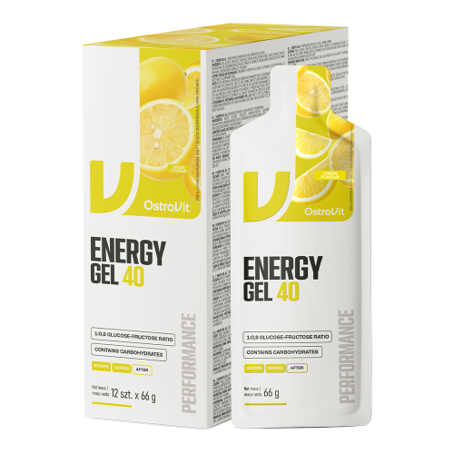 Przejdź do produktu OSTROVIT Energy Gel 40 - cytryna (12 x 66 g)