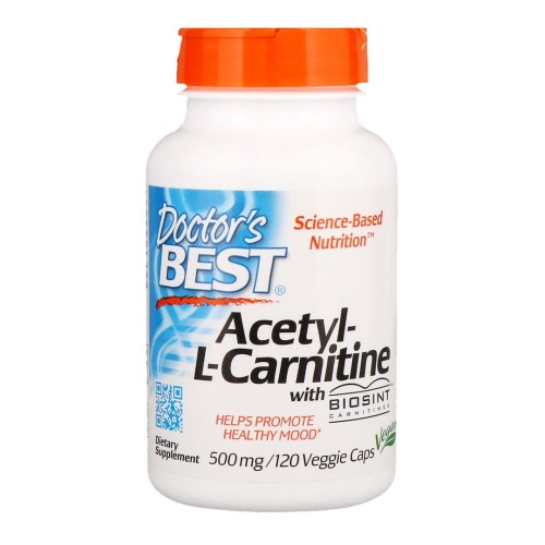 Przejdź do produktu DOCTOR'S BEST Acetyl L-Karnityna HCI 500 mg (120 kaps.)