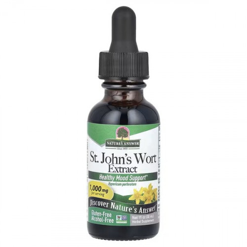 Przejdź do produktu NATURE'S ANSWER St. John's Wort Extract - Dziurawiec zwyczajny, ekstrakt (30 ml)