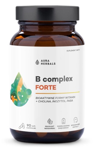 Przejdź do produktu AURA HERBALS Witamina B Complex Forte (90 kaps.)