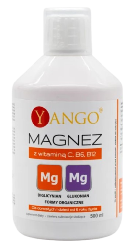 Przejdź do produktu YANGO Magnez z Witaminą C, B6, B12 (500 ml)