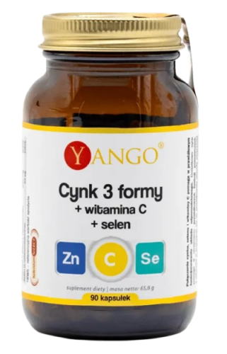 Przejdź do produktu YANGO Cynk 3 formy + witamina C + selen (90 kaps.)