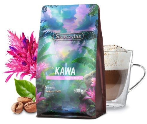 Przejdź do produktu KAWA bezkofeinowa ziarnista 500 g
