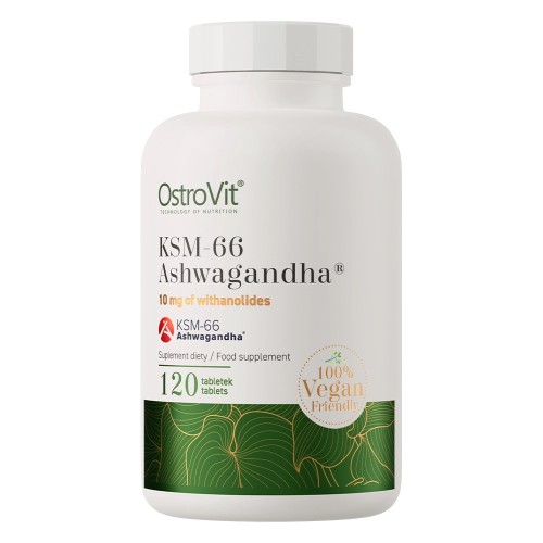 Przejdź do produktu OSTROVIT KSM-66 Ashwagandha VEGE (120 tabl.)