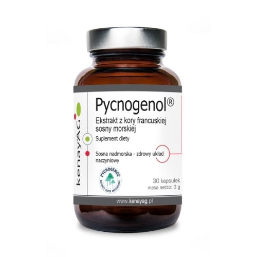 Przejdź do produktu KENAY Pycnogenol 100 mg - Ekstrakt z kory francuskiej sosny morskiej (30 kaps.)