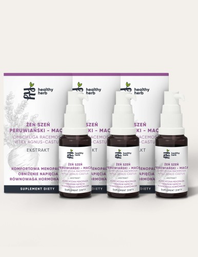 Przejdź do produktu Żeń-Szeń Peruwiański Maca - Adaptogeny na stres wsparciem dla kobiet zestaw 3 szt.