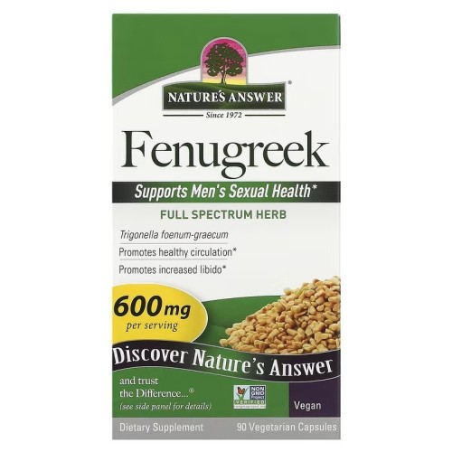 Przejdź do produktu NATURE'S ANSWER Fenugreek - Kozieradka (90 kaps.)