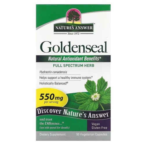 Przejdź do produktu NATURE'S ANSWER Goldenseal Root - Korzeń gorzknika pospolitego (50 kaps.)