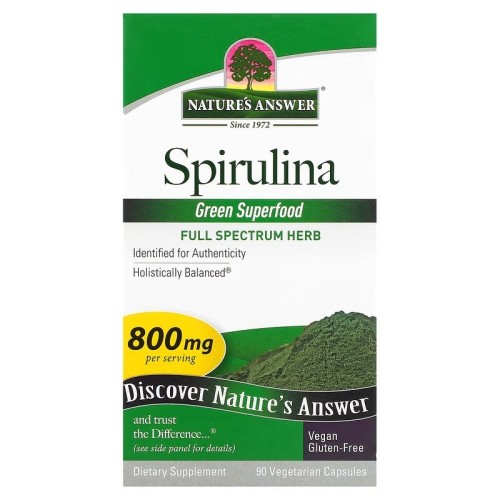 Przejdź do produktu NATURE'S ANSWER Spirulina (90 kaps.)