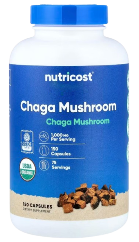 Przejdź do produktu NUTRICOST Chaga Mushroom - Grzyb Chaga (150 kaps.)