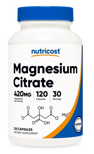 Przejdź do produktu NUTRICOST Magnesium Citrate 105 mg - Sole magnezowe kwasu cytrynowego (120 kaps.)