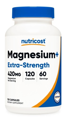 Przejdź do produktu NUTRICOST Magnesium+ Extra Strength - Tlenek magnezu + Glicynian magnezu (120 kaps.)