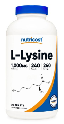 Przejdź do produktu NUTRICOST L-Lysine 1000 mg - L-lizyna (240 tabl.)