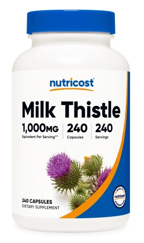 Przejdź do produktu NUTRICOST Milk Thistle 250 mg - Ekstrakt z ostropestu (240 kaps.)