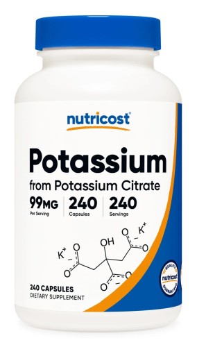 Przejdź do produktu NUTRICOST Potassium Citrate 99 mg - Cytrynian Potasu (240 kaps.)