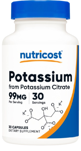 Przejdź do produktu NUTRICOST Potassium Citrate 99 mg - Cytrynian Potasu (30 kaps.)