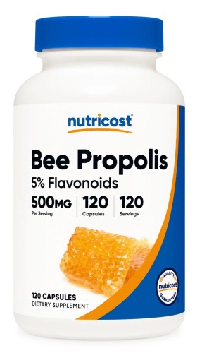 Przejdź do produktu NUTRICOST Bee Propolis 5% Flavonoids 500 mg - Propolis pszczeli standaryzowany (120 kaps.)