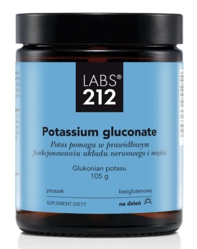 Przejdź do produktu LABS212 Potassium gluconate - Glukonian potasu w proszku (105 g)