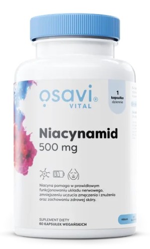 Przejdź do produktu OSAVI Niacynamid 500 mg (60 kaps.)