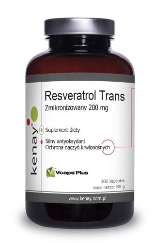 Przejdź do produktu KENAY Zmikronizowany Resveratrol 200 mg (300 kaps.)