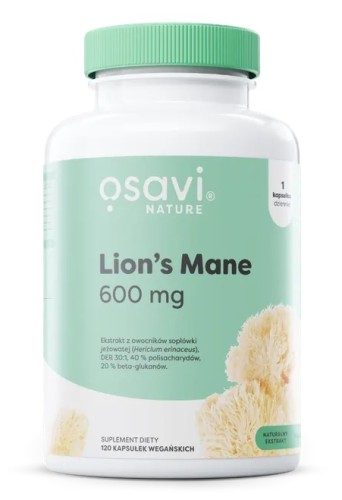Przejdź do produktu OSAVI Lion's Mane 600 mg (120 kaps.)