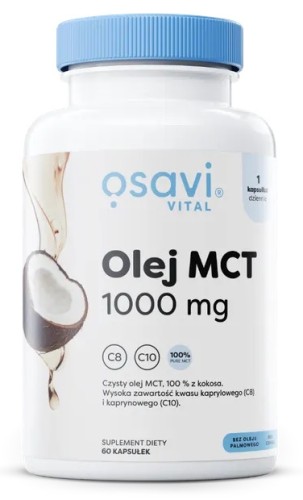 Przejdź do produktu OSAVI Olej MCT 1000 mg (60 kaps.)