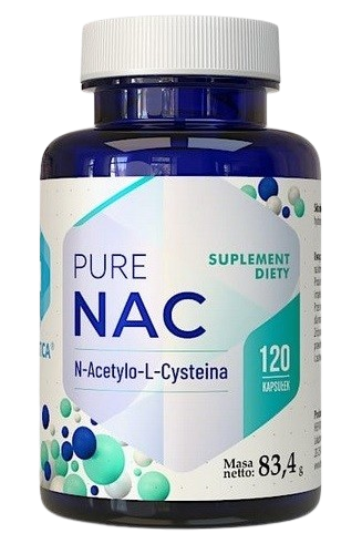 Przejdź do produktu HEPATICA Pure NAC - N-Acetylo-L-Cysteina (120 kaps.)