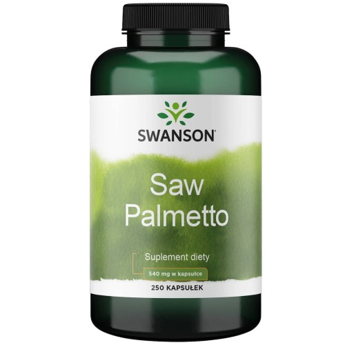 Przejdź do produktu SWANSON Saw Palmetto 540 mg - Palma Sabałowa (250 kaps.)